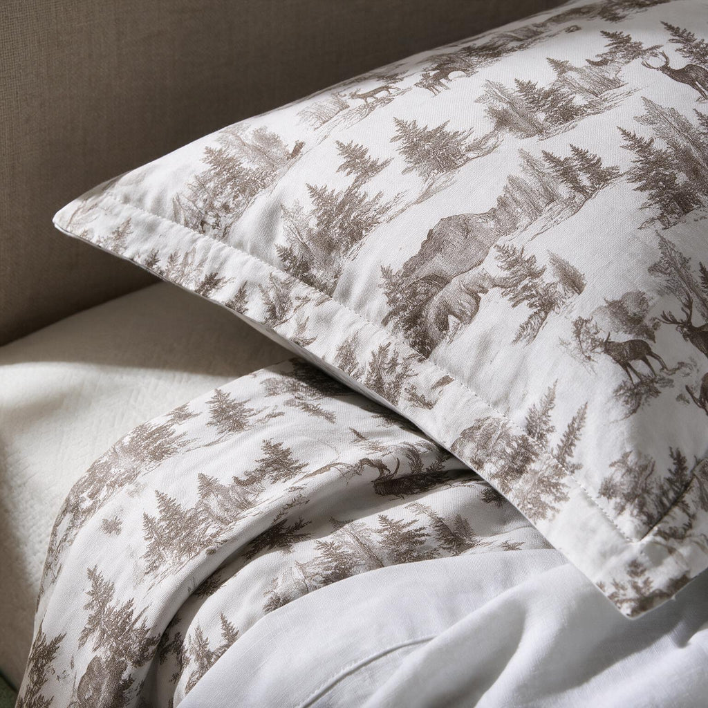 Feuilles Bohèmes (Boho Leaves) – Parure de couette