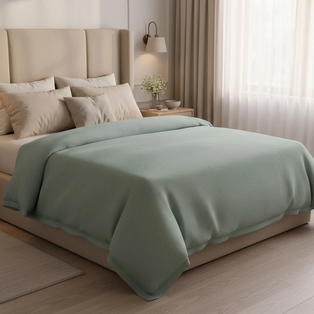 Vert eucalyptus – Housse de couette
