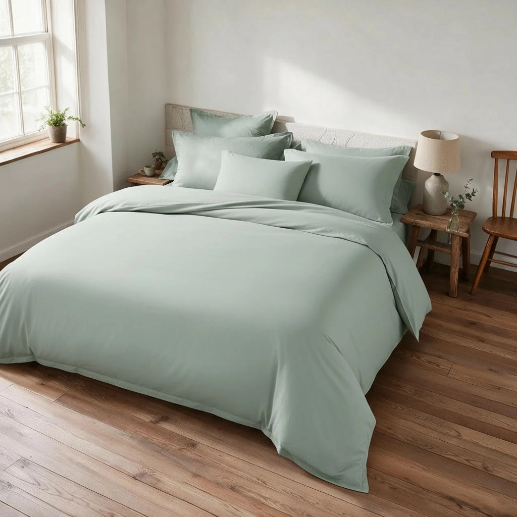 Vert eucalyptus – Housse de couette