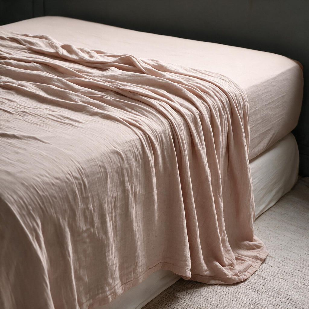 Rose poudré (Powder Pink) – Drap plat