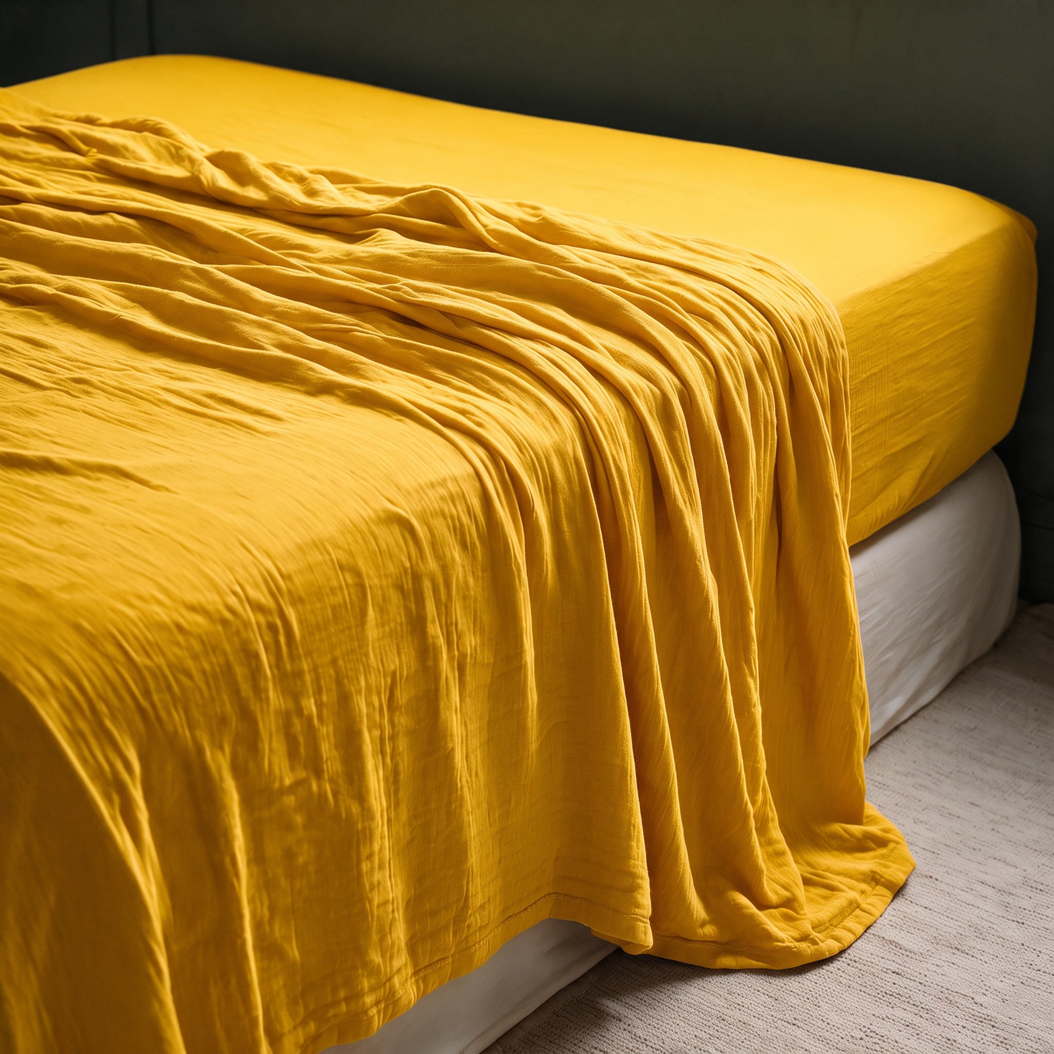 Jaune safran (Saffron Yellow) – Drap plat