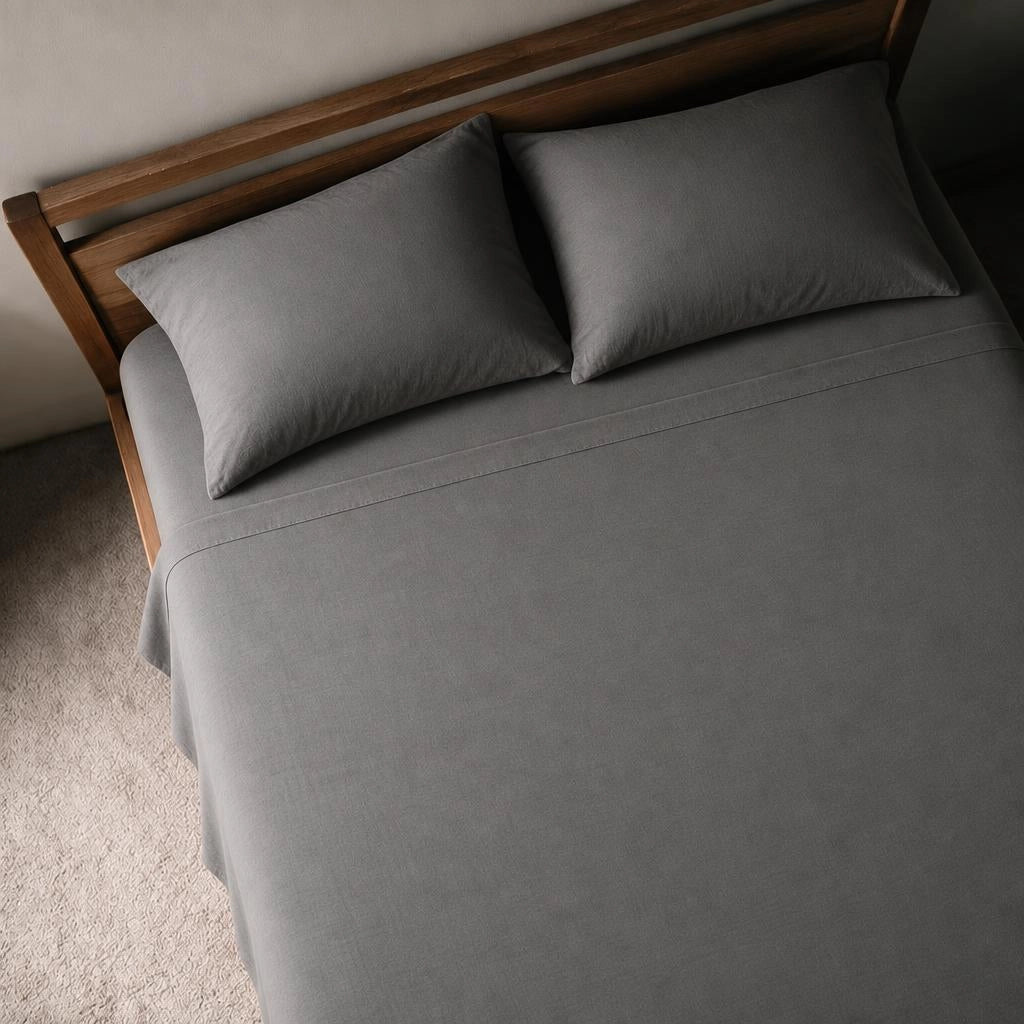 Gris foncé – Draps plats