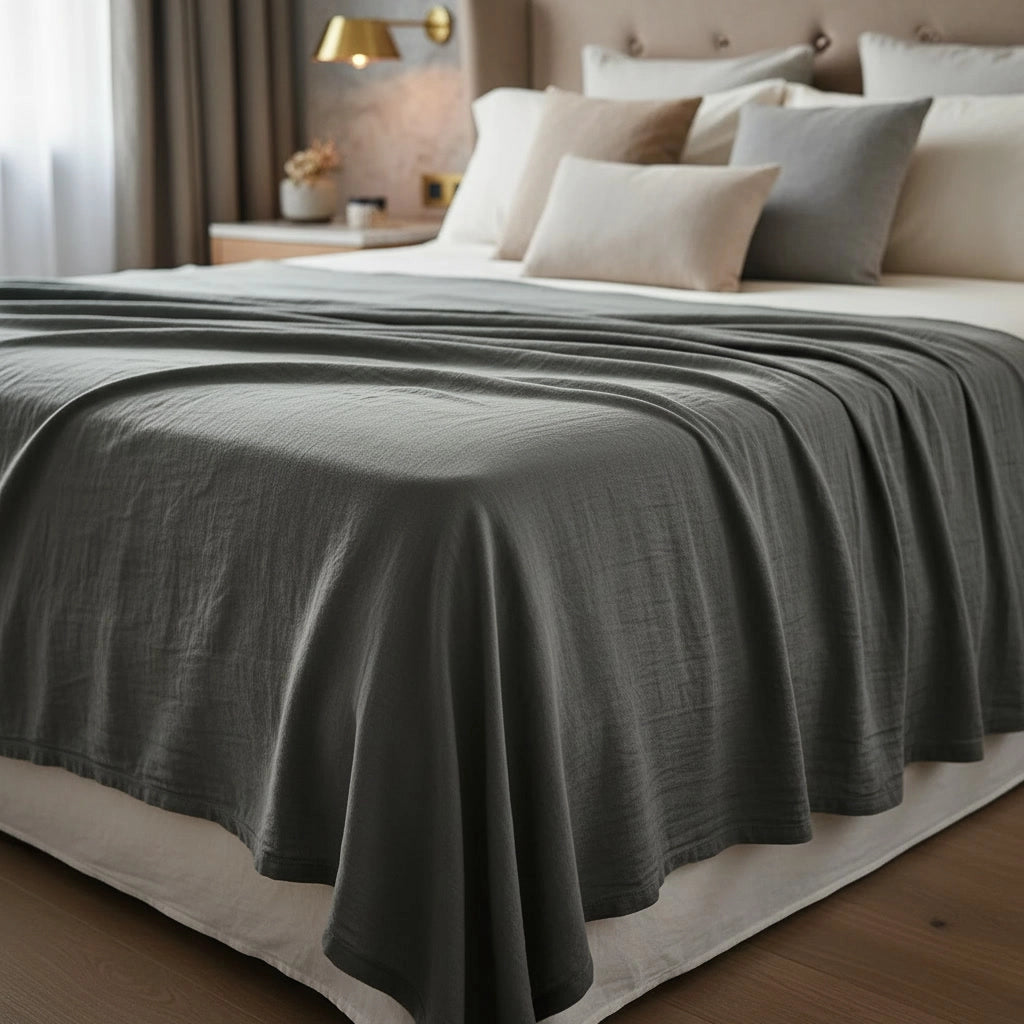 Gris foncé – Draps plats