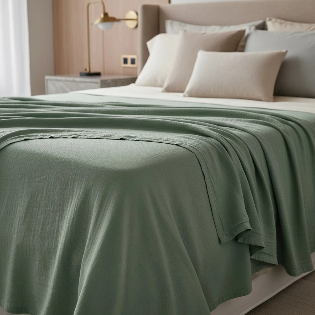 Vert eucalyptus – Draps plats