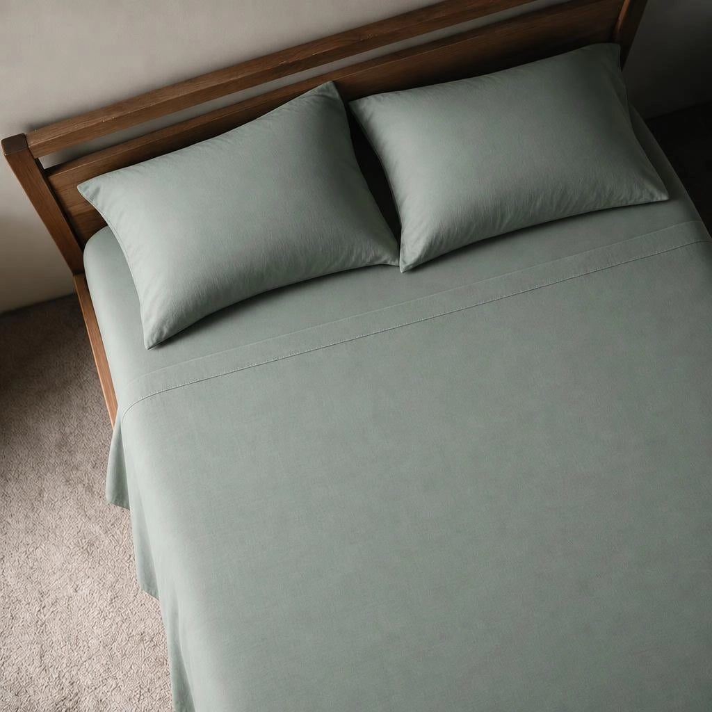 Vert eucalyptus – Draps plats