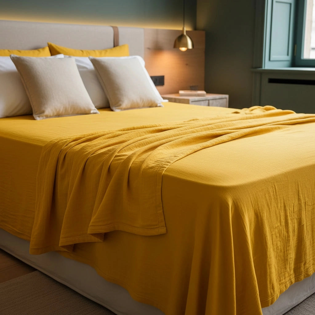Jaune safran – Draps plats