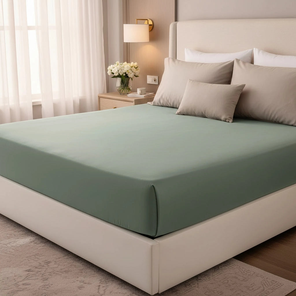 Vert eucalyptus – Draps housses