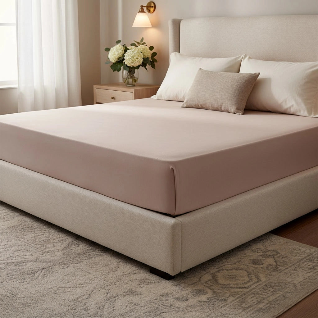 Rose poudré – Draps housses