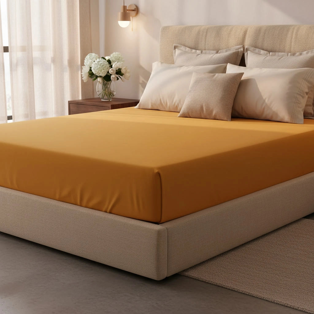Jaune safran – Draps housses