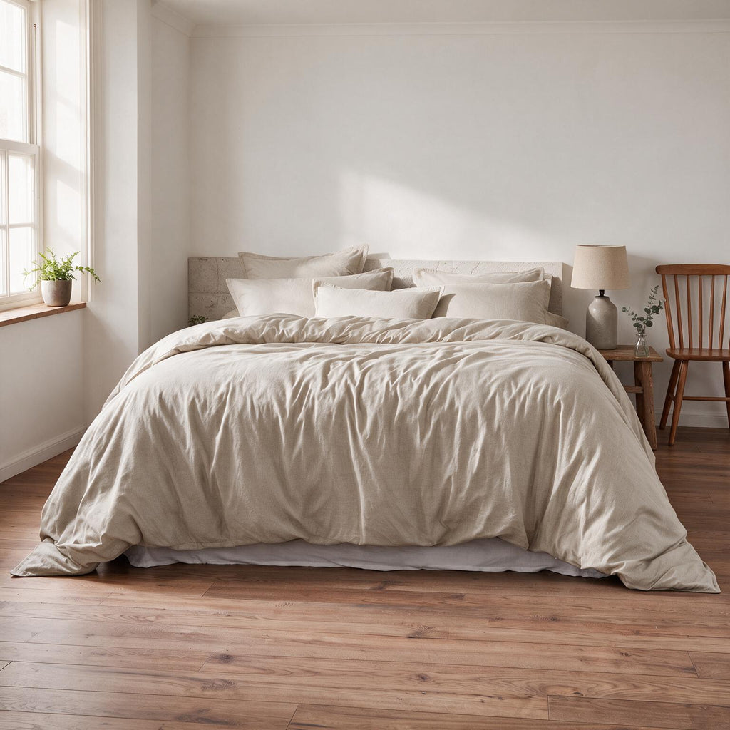 Beige (Beige) – Housse de couette