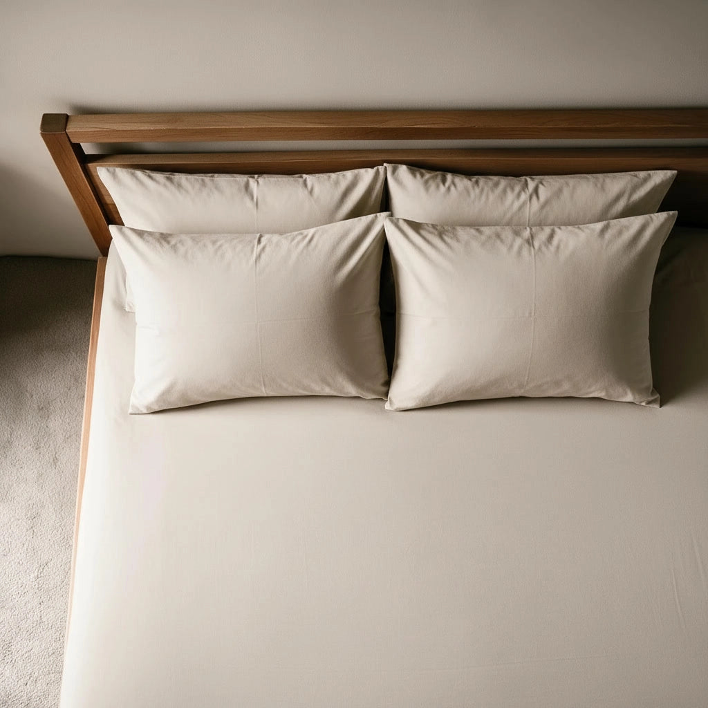 Beige – Taies d'oreiller
