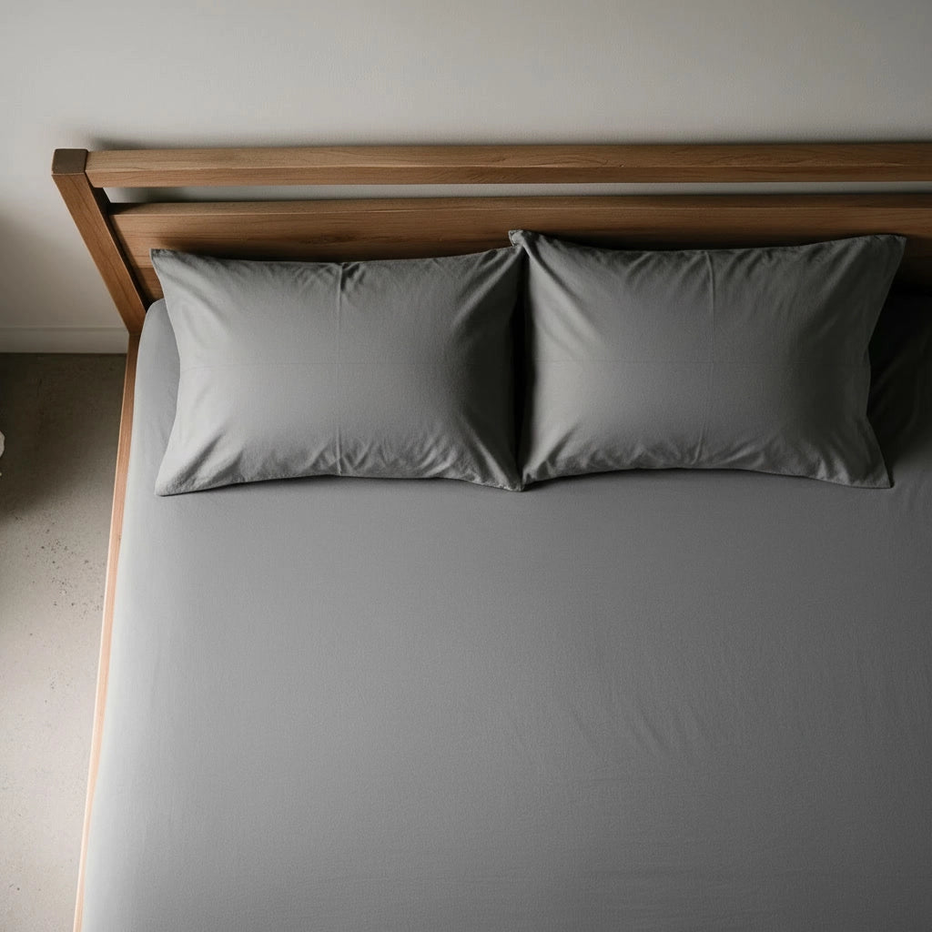 Gris foncé – Taies d'oreiller
