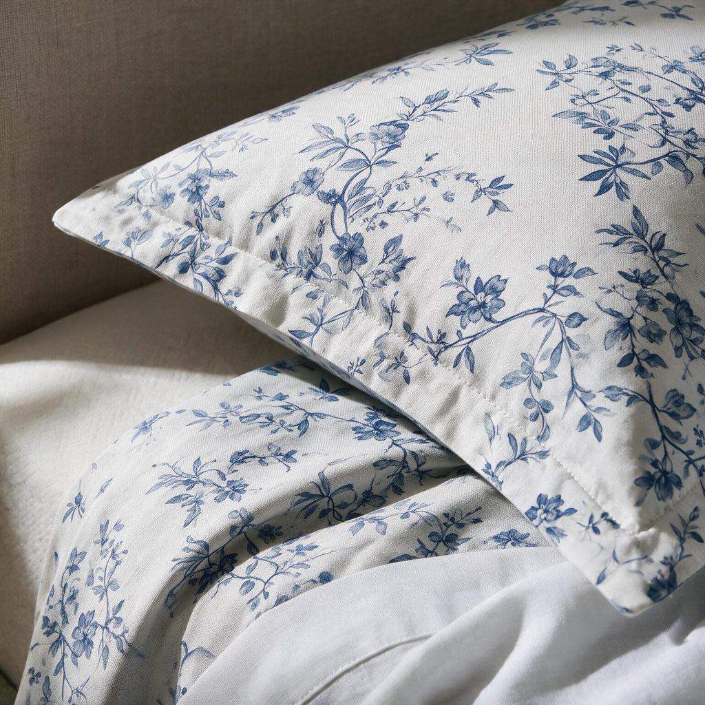 Toile florale bleue (Blue Toile Floral) – Parure de draps