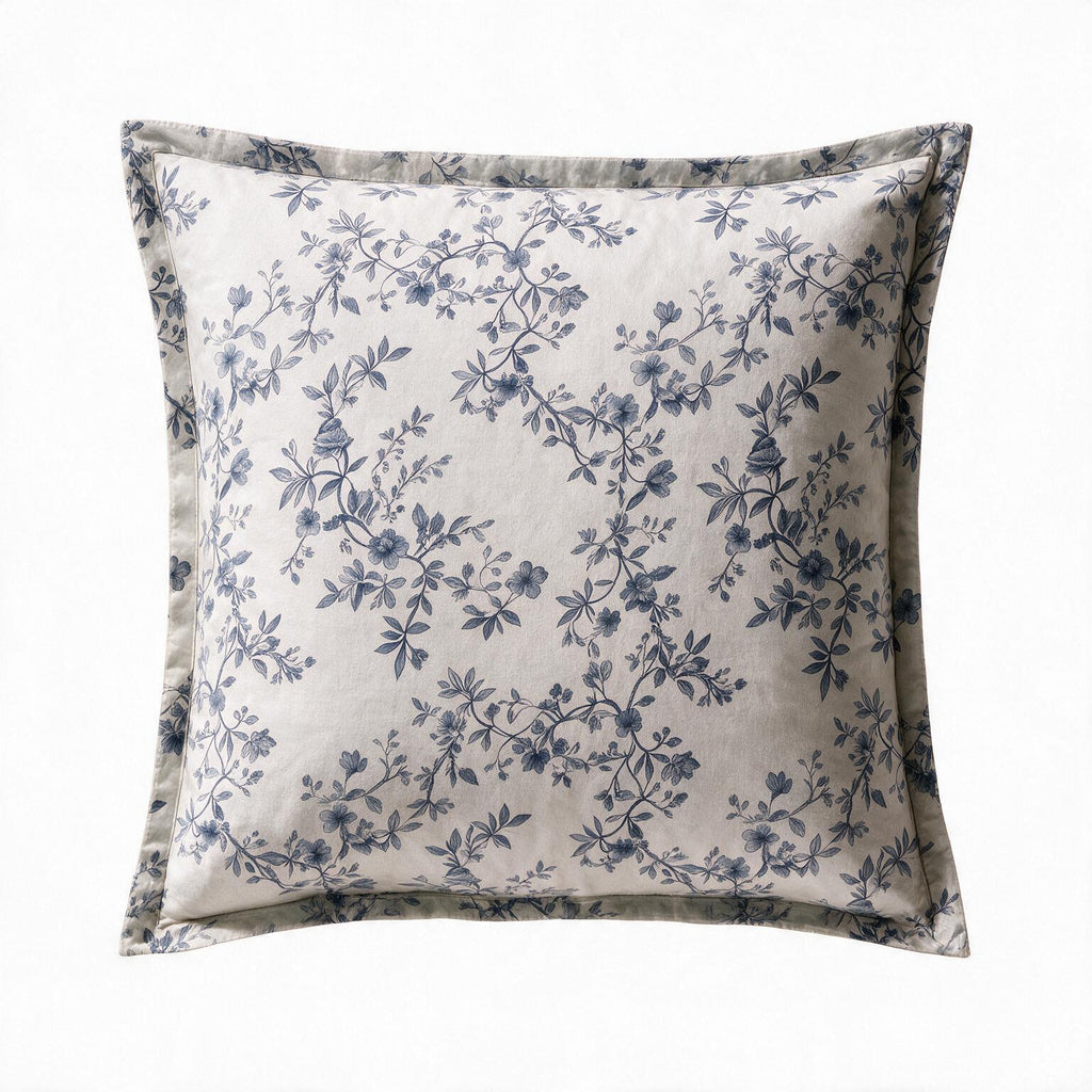 Toile florale bleue (Blue Toile Floral) – Parure de draps