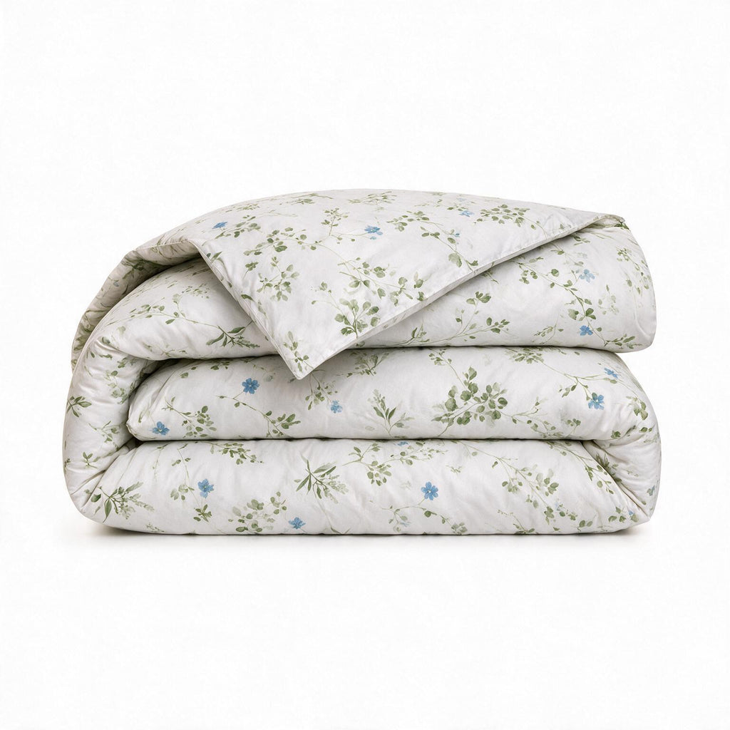 Brins de fleurs sauvages olive (Olive Wildflower Sprigs) – Parure de draps