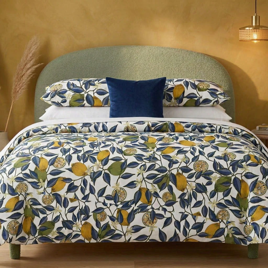 Feuillage d'agrumes méditerranéen (Mediterranean Citrus Leaves) – Parure de draps