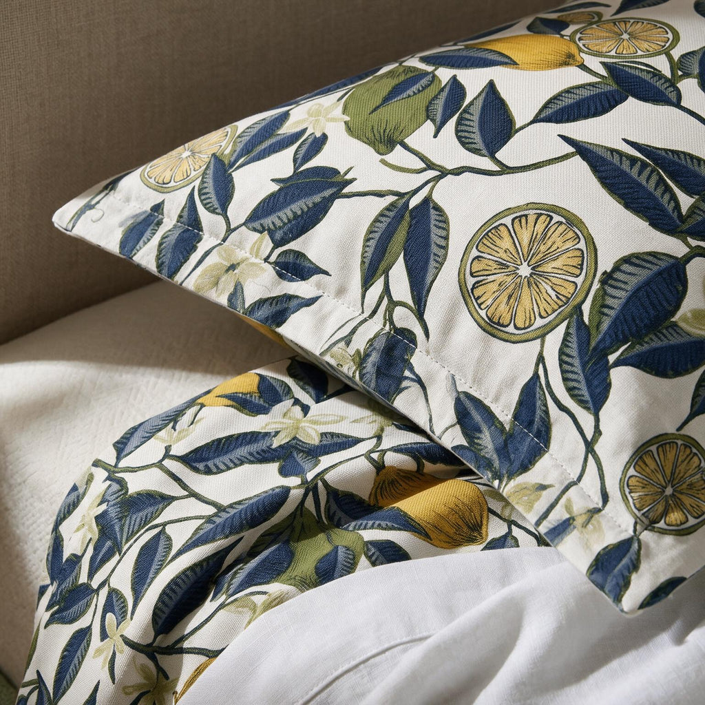 Feuillage d'agrumes méditerranéen (Mediterranean Citrus Leaves) – Parure de draps