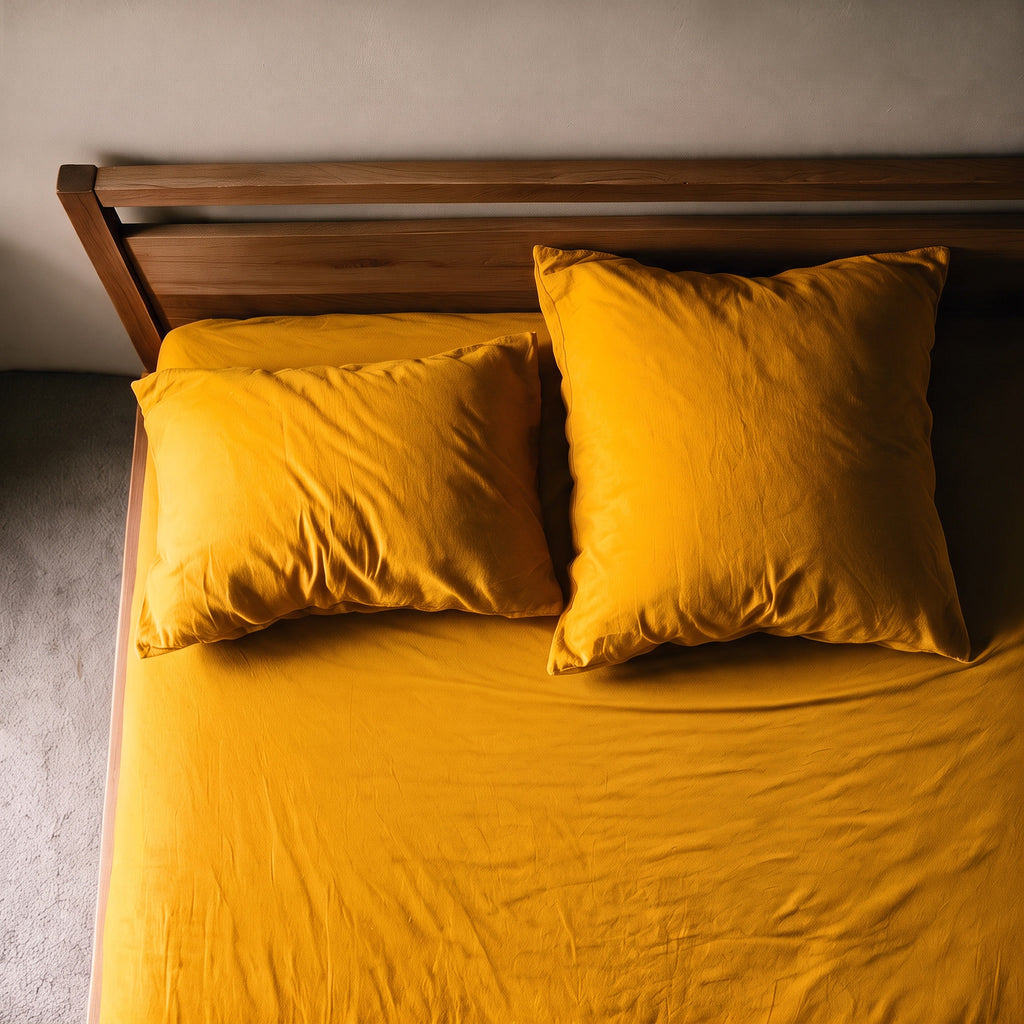Jaune safran (Saffron Yellow) – Taie d'oreiller